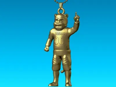 NCAA - Necklaces BYU COUGARS - Hanging Figurine 3D print model