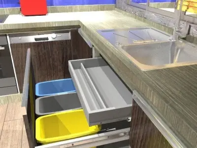 Cocina Completa 3D model