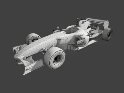 Formula bolid 3D model