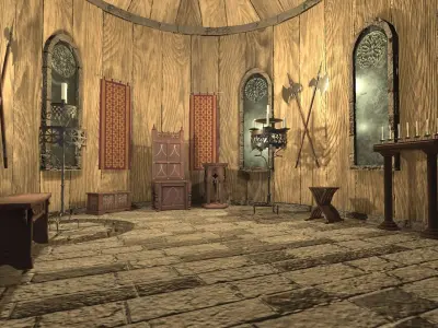 Medieval Decoration Pack Low-poly 3D model