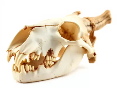 Realistic Animal Skull Model Pack for Animation Low-poly 3D model