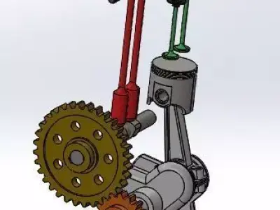 Single Cylinder IC engine 3D print model
