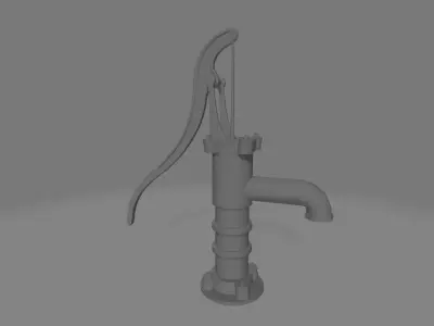 Handpump high poly  3D model