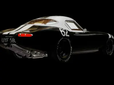 Jaguar Eagle car Low-poly 3D model