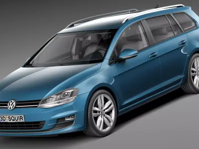Volkswagen Golf Variant 2014 3D model