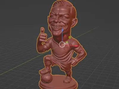 Cristiano Ronaldo Miniature 3D print model