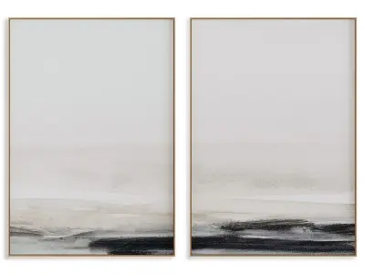 Abstract Painting Frame set 3D model 360