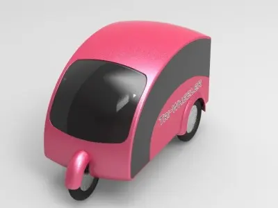 Tri-Wheeler tricycle 3D model