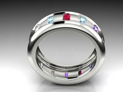 Jewelry Ring 3D print model 16