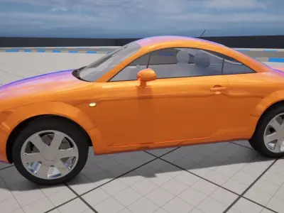 AUDI TT Drivable Car Vehicle Transport for Unreal Engine 3D model