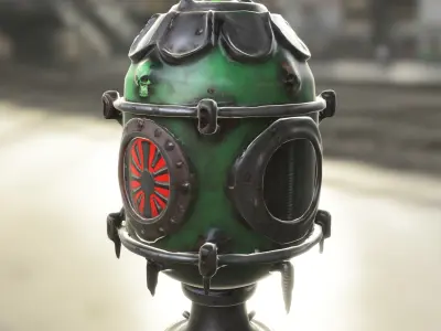 Post Apocalyptic Reactor Core 3D model