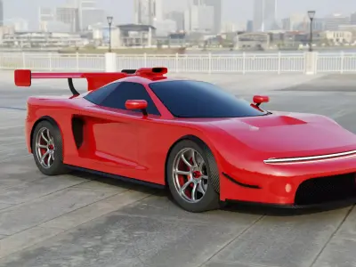 Classic Hypercar Project 1 3D model