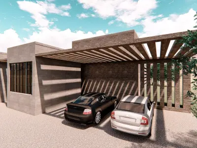 Weekend House Low-poly 3D model