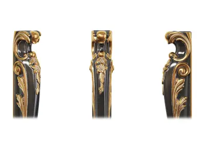 Classic pilaster 04 3D model