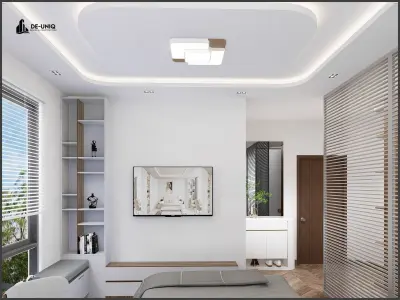 modern bedroom 3D model 6