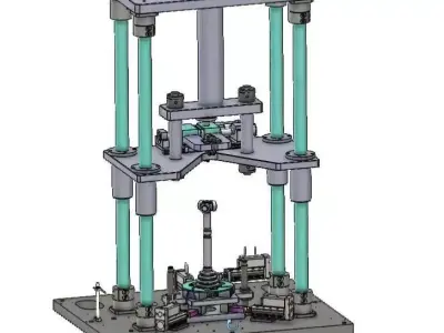 Car Steering Joint Press Assembly Machine 3D CAD Model  3D model