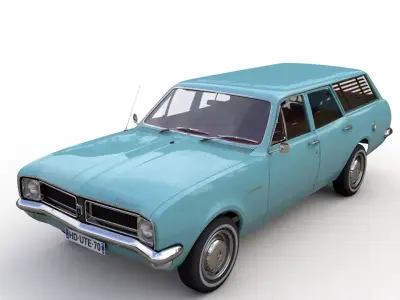 HOLDEN HG KINGSWOOD WAGON 1970 3D model