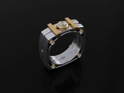 Man Ring 13 3D print model