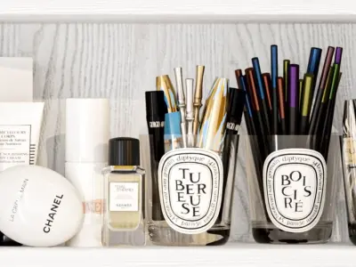 Set of sweets in a cafe or kitchen 3D model