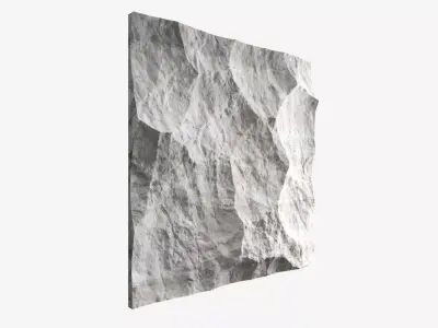 523-RockPanel piece of rock on wall 3D model