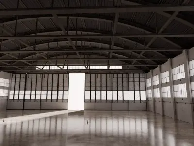 Hangar Interior 3D model