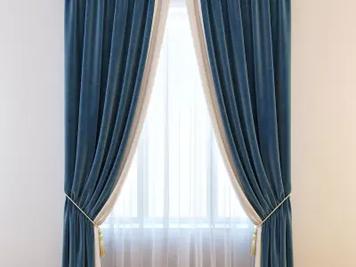 Set 11 Curtains 3D model