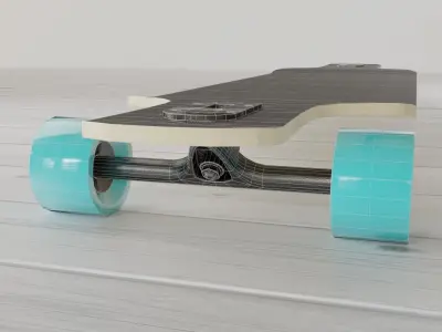 Longboard 3D model