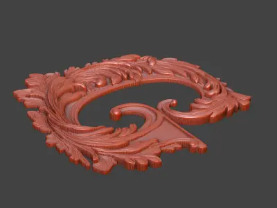 Letters G 3D print model