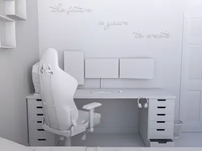 Optical Store - Interior design 3D model