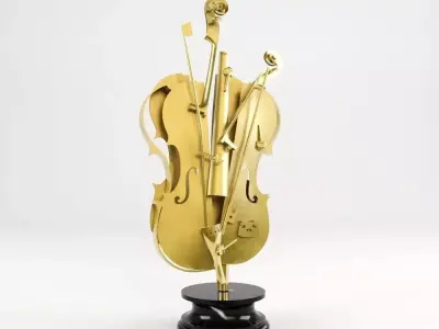 Arman - Violin 3D model