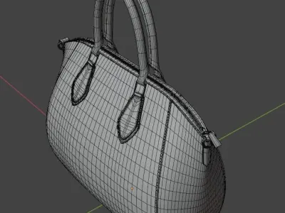 Handbag Leather Low-poly 3D model