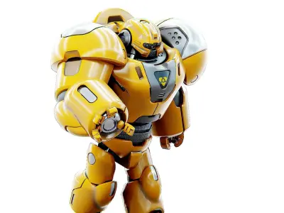 BATTLE DROID GOLIATH  Rigged for Unreal Engine - Unity - MIXAMO  3D model