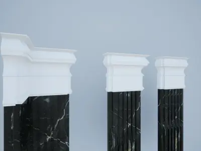 Pillars 3D model purchase