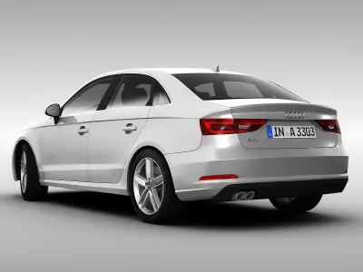 Audi A3 Sedan 2014 3D model