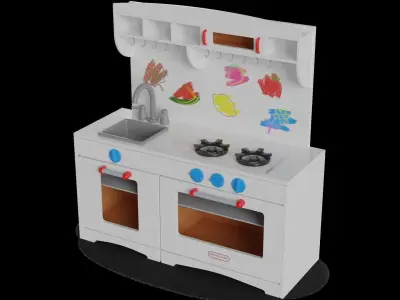 Cars and action games Play Kitchen Set 3D model