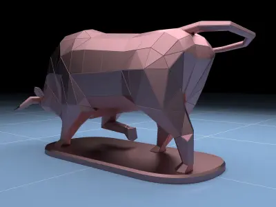 Bull Statue 3D model