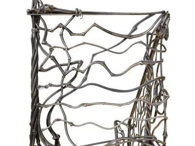 stair railings forging vine 3D model