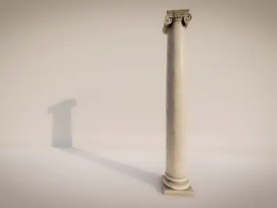 Classic Column Ionic Style 3D model