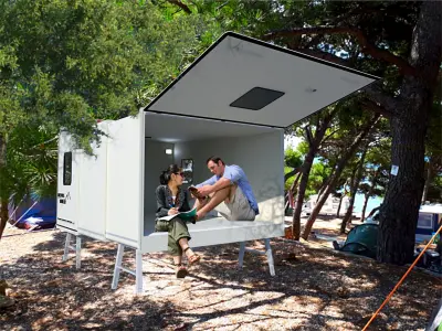 wheel Less trailer backpack traveller 3D model