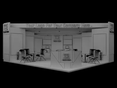 Booth Exhibition Stand a557a  3D model