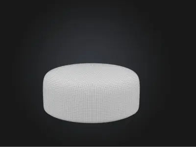 Button Low-poly 3D model
