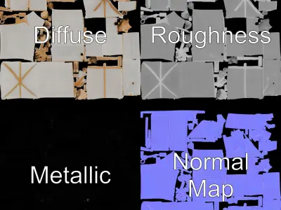 Elegant Gift Box Model Pack with Detailed Decoration Low-poly 3D model