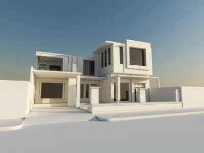 Modern house 3D model
