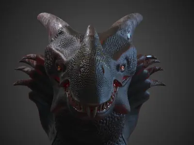 Volcano Dragon PBR  3D model