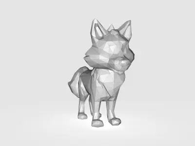 Wolf Low poly Low-poly 3D model