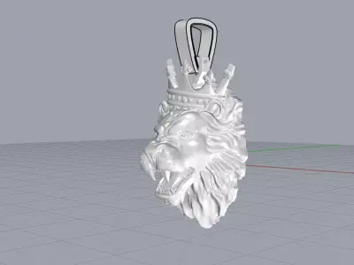 lion pendant 3D print model