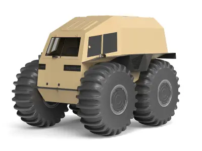 Cross country vehicle 3D model