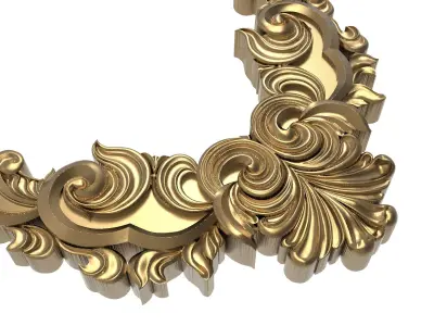 Carved Picture Frame 3D model 25