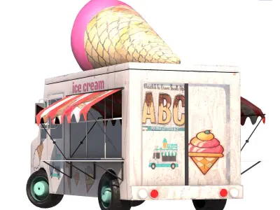 ice cream truck 3D model