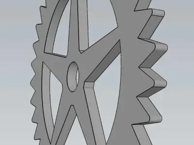 Mechanical Gear Wheel For Engineering Work 3D model
